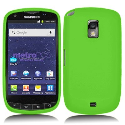 0629910061477 - NEON GREEN SILICONE RUBBER GEL SOFT SKIN CASE COVER FOR SAMSUNG GALAXY S LIGHTRAY 4G R940