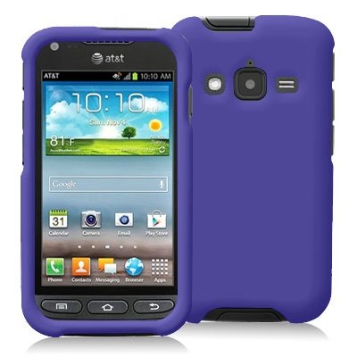 0629910090347 - PURPLE SNAP-ON HARD SKIN CASE COVER FOR SAMSUNG RUGBY PRO I547
