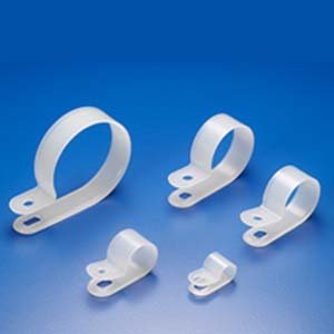0630125657232 - R-TYPE CABLE CLAMP 1/4 CLEAR 100PK