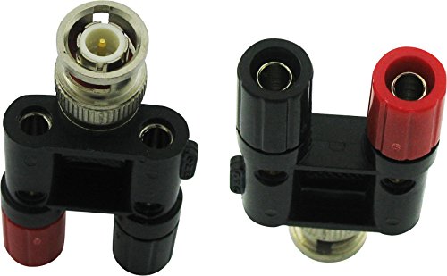 0630158895564 - SUPER POWER SUPPLY® BNC MALE TO 2 DUAL BANANA BINDING FEMALE POSTS PLUG JACK RF COAX COAXIAL CONNECTOR ADAPTER