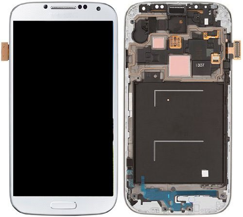 0630410387035 - SAMSUNG GALAXY S4 IV I9505 LCD DISPLAY & TOUCH SCREEN DIGITIZER WITH FRAME REPLACEMENT ASSEMBLY COMPATIBLE WITH FOLLOWING GSM MODELS ONLY - I9505 - AT&T I337 - T-MOBILE M919 (WHITE)