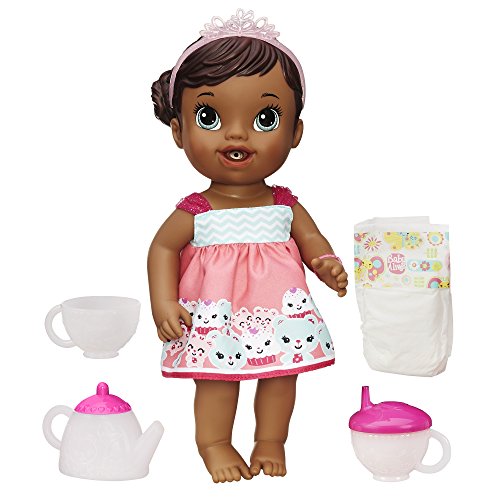0630509245215 - BABY ALIVE LIL' SIPS BABY HAS A TEA PARTY DOLL (AFRICAN AMERICAN)