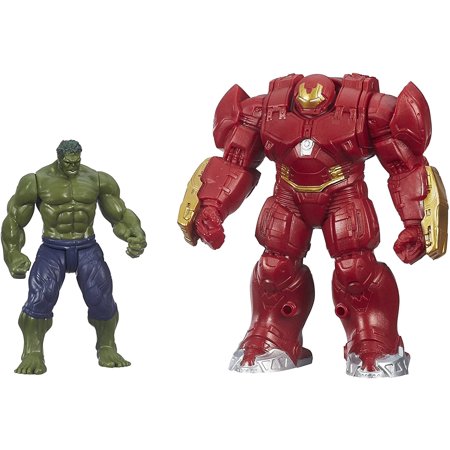 0630509280407 - MARVEL AVENGERS AGE OF ULTRON HULK AND MARVEL'S HULK BUSTER 2.5-INCH FIGURES