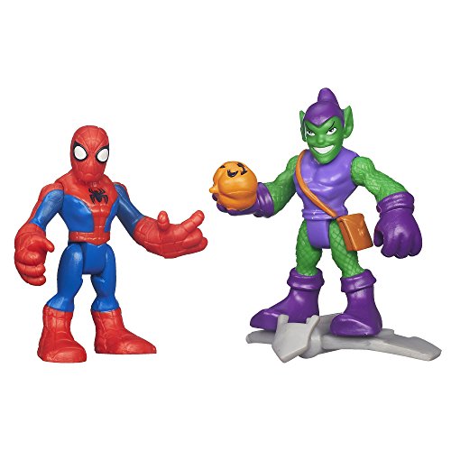 0630509428922 - PLAYSKOOL HEROES MARVEL SUPER HERO ADVENTURES SPIDERMAN AND GREEN GOBLIN FIGURES