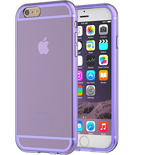 0630617095207 - TRUGLUE IPHONE 6S 6 CASE,{ULTRA SLIM} TRANSPARENT PERFECT FIT CLEAR CASE FOR IPHONE 6 4.7 INCH - HIGH QUALITY RUBBER CASE X1 (PURPLE)