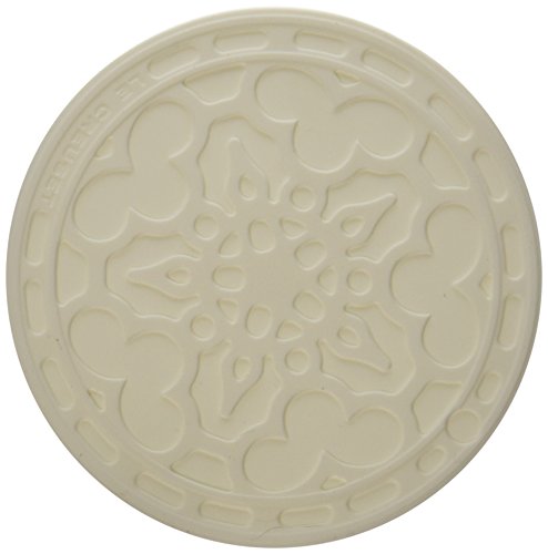 0630870054225 - LE CREUSET SILICONE SET OF 4 FRENCH COASTERS, WHITE