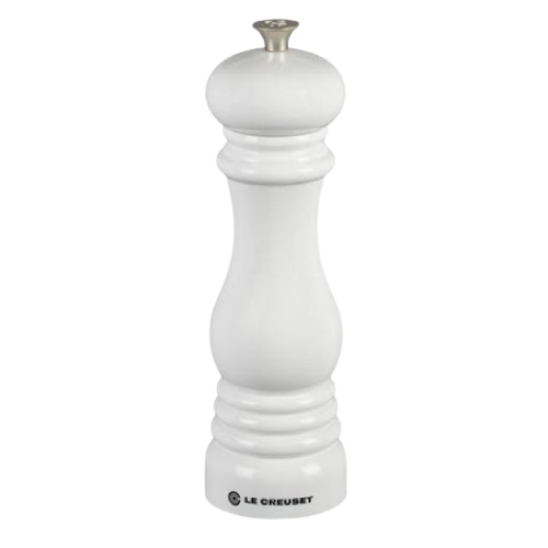 0630870145640 - LE CREUSET OF AMERICA PEPPER MILL, 8-INCH, WHITE