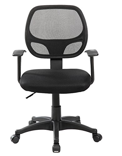 0630987054828 - MERAX MESH ADJUSTABLE HOME DESK CHAIR OFFICE CHAIR MID-BACK TASK CHAIRS (BLACK 3)