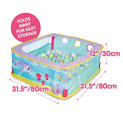 0630996131268 - KID ACTIVE POP N FUN POP UP BABY SENSORY BALL PIT WITH 25 BALLS