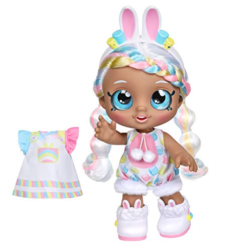 0630996500644 - KINDI KIDS DRESS UP FRIENDS - 10 INCH DOLL WITH 2 OUTFITS - MARSHA MELLO BUNNY
