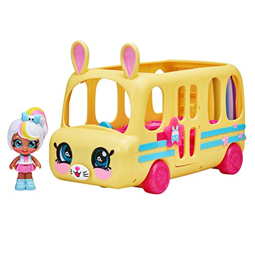 0630996500842 - KINDI KIDS MINIS COLLECTIBLE SCHOOL BUS AND POSABLE BOBBLE HEAD FIGURINE 2PC