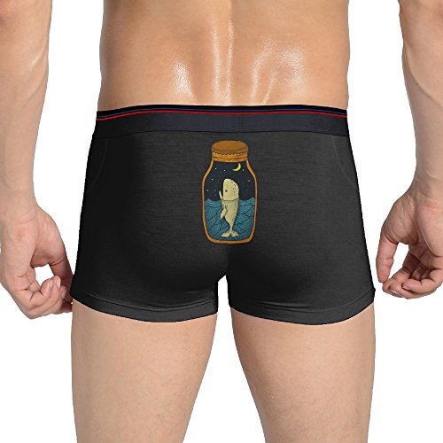6310261077371 - WHALE IN THE BOTTLE GRAPHIC MEN BOXER BRIEF UNDERPANTS BREATHABLE