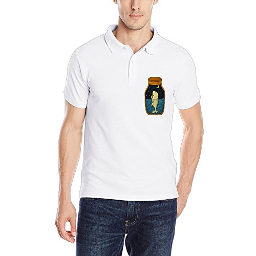 6310261078927 - WHALE IN THE BOTTLE GRAPHIC MEN CRAZY POLO PLAIN T SHIRTS POLO SHIRT