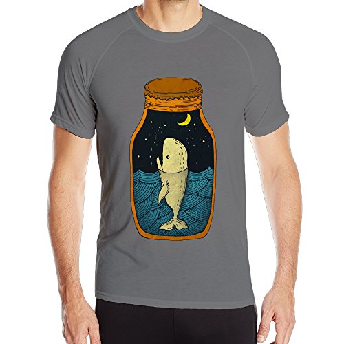 6310261079870 - WHALE IN THE BOTTLE MAN T SHIRT OUTDOOR SPORT MAN TOPS