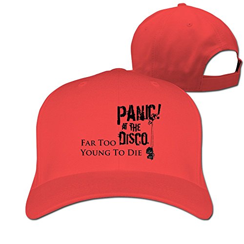 6310338038908 - HAPPY PANIC! AT THE DISCO FAR TOO YOUNG TO DIE SNAPBACKS RED