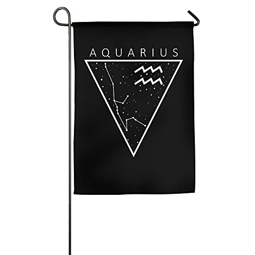 6310422059147 - AQUARIUS CONSTELLATION ASTROLOGY ZODIAC STAR SIGN GARDEN FLAG