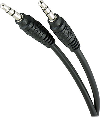 0631058286193 - GE 72891 3.5MM AUXILIARY AUDIO CABLE, 12 FT, BLACK