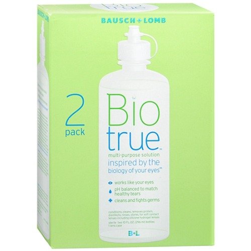 0631113252569 - BAUSCH + LOMB BIOTRUE MULTIPURPOSE SOLUTION FOR SOFT CONTACT LENSES, 2 PACK 20 OZ