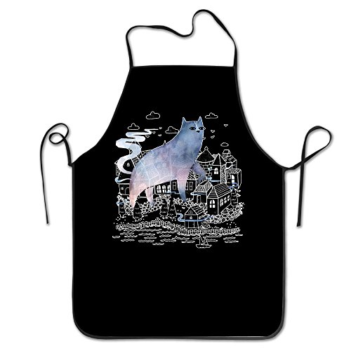 6311432022947 - THE VILLAGE FOG AND CAT FUNNY APRONS LIGHTWEIGHT