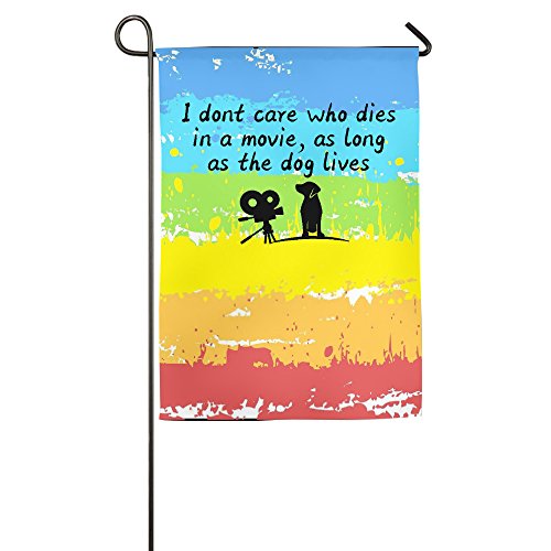 6312605010532 - I DONT CARE WHO DIES IN A MOVIE ONE SIDED HOUSE FLAGS HOME FLAG