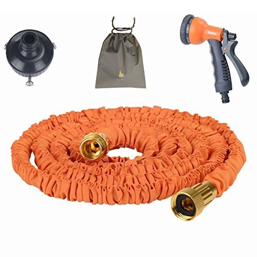 0631324829543 - (YOOFOR) YOUFO EXTEND HOSE 2.5M ¨ 7.5M 3 TIMES 8 PATTERN WATERING NOZZLE HOUSED 2016 ENHANCED VERSION OF ORANGE WITH A PORCH EXTENDING