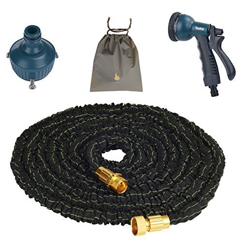 0631324832116 - (YOOFOR) YOUFO EXTEND HOSE 5M ¨ 15M 3 TIMES 8 PATTERN WATERING NOZZLE HOUSED 2016 ENHANCED VERSION OF BLACK WITH A PORCH EXTENDING