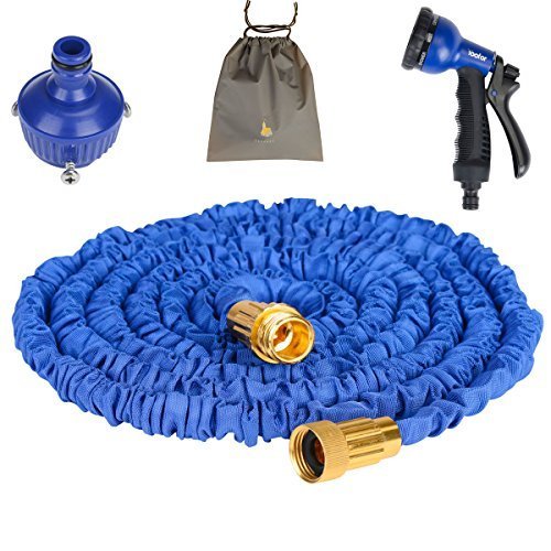 0631324834448 - (YOUFO) YOOFOR EXTEND HOSE 2016 ENHANCED VERSION OF 10M ¨ 30M 3 TIMES 8 PATTERN WATERING NOZZLE STORAGE TOTAL 4-COLOR BLUE WITH A PORCH EXTENDING