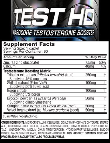 0631656604085 - MUSCLETECH 100% PREMIUM TESTOSTERONE BOOSTER, PERFORMANCE SERIES TEST HD,HARDCORE TESTOSTERONE BOOSTER 108 CAPS