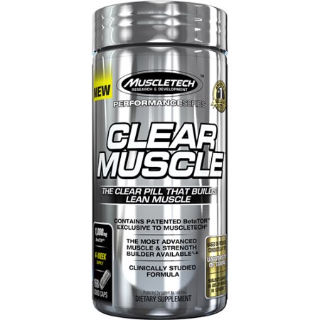 0631656604887 - MUSCLETECH CLEAR MUSCLE, ADVANCED MUSCLE AND STRENGTH BUILDING FORMULA, 168 LIQUID CAPSULES