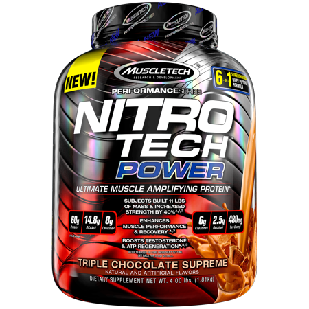 0631656709582 - MUSCLETECH NITRO TECH POWER POWDER, SUPERIOR WHEY PROTEIN PEPTIDE MUSCLE GROWTH