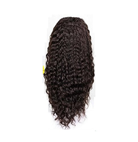 0631976607896 - ROYAL-FIRST GLUELESS WATER WAVE STYLE BRAZILIAN VIRGIN HAIR LACE FRONT WIG 100% HUMAN HAIR WIGS FOR WOMEN 22INCH LONG 1B# COLOR WITH MEDIUM CAP