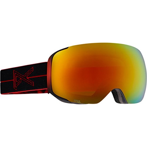 0632059984644 - ANON MEN'S M2 GOGGLES, RED LIGHT/RED SOLEX, ONE SIZE