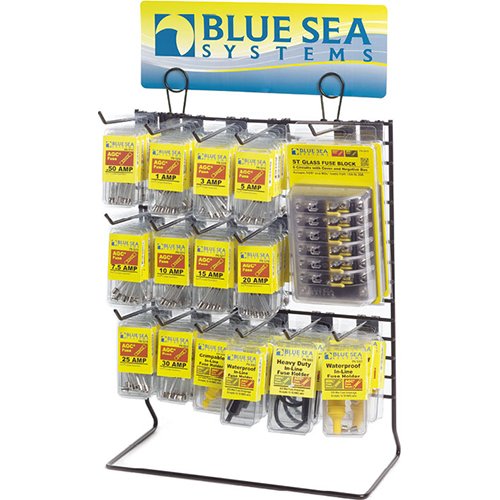 0632085834159 - BLUESEAS SYSTEMS BLUE SEA SYSTEMS MFG# 8341050, AGC FUSE & FUSE BLOCK - MERCHANDISING DISPLAY