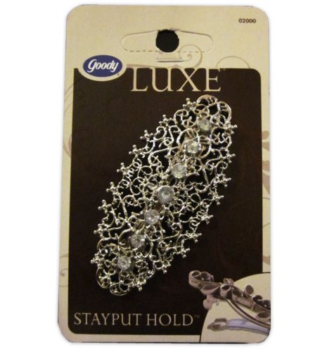 0632181201480 - GOODY LUXE SILVER STUDDED HAIR CLIP