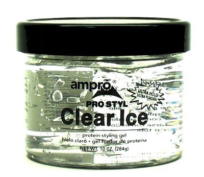 0632181698945 - AMPRO 10.5 OZ. PRO-STYL PROTEIN GEL CLEAR ICE ULTRA-HOLD (3-PACK) WITH FREE NAIL FILE