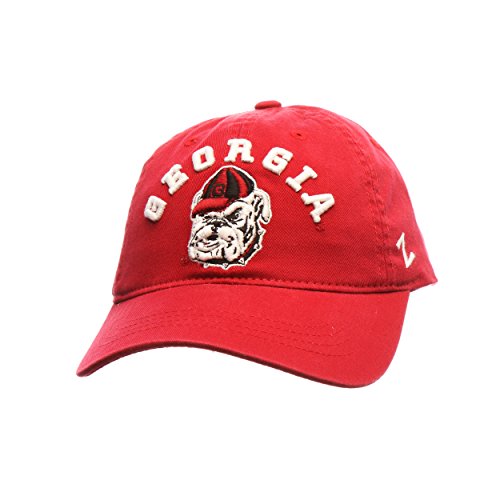 0632389592663 - NCAA GEORGIA BULLDOGS MEN'S CENTERPIECE RELAXED HAT, ADJUSTABLE, RED