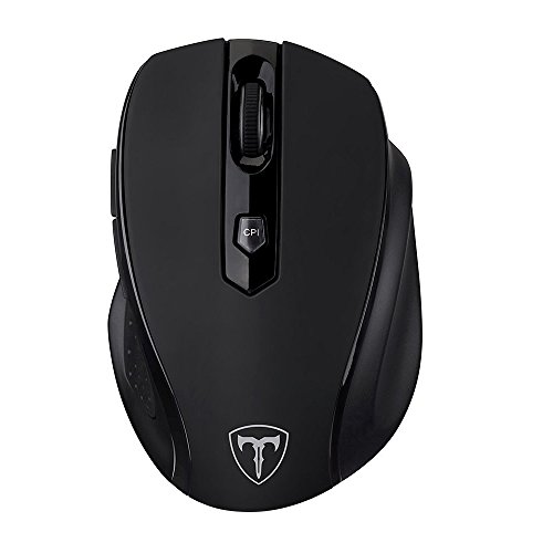 0632423306645 - OMORC 2.4GHZ WIRELESS OPTICAL MOUSE WITH NANO RECEIVER,6 BUTTONS, 15 MONTHS BATTERY LIFE, 5 DPI ADJUSTABLE LEVELS (BLACK)