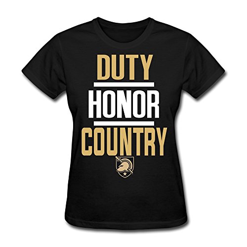 6326273561708 - SPOW WOMEN'S NCAA ARMY BLACK KNIGHTS DUTY HONOR COUNTRY TEAMS LOGO T-SHIRT
