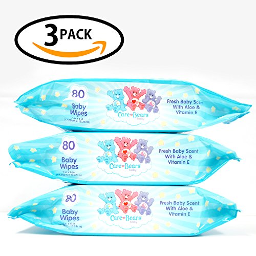 0632687065036 - NATURAL WATER WET BABIES BABY WIPES,BEST NON-TOXIC FRAGRANCE FRESH DISPOSABLE CLEANING GENERIC CARRYING TRAVEL FLUSHABLE BABY WIPE FOR BABY & ADULT (3PACK, CAREBEARS)