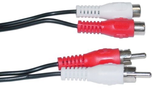 0632687868439 - EDRAGON 25FT 2 RCA MALE TO FEMALE AUDIO EXTENSION CABLE (RED/WHITE CONNECTORS)