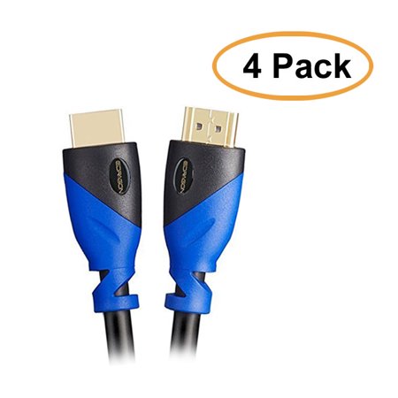 0632687883937 - EDRAGON, 25 FEET, 4-PACK, HIGH-SPEED HDMI CABLE SUPPORTS ETHERNET, 3D AND AUDIO RETURN , ED83937