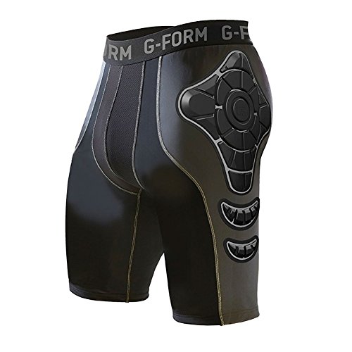 0632709378748 - G-FORM PRO-X IMPACT PROTECTION COMPRESSION SHORTS (BLACK/GREY, LARGE)