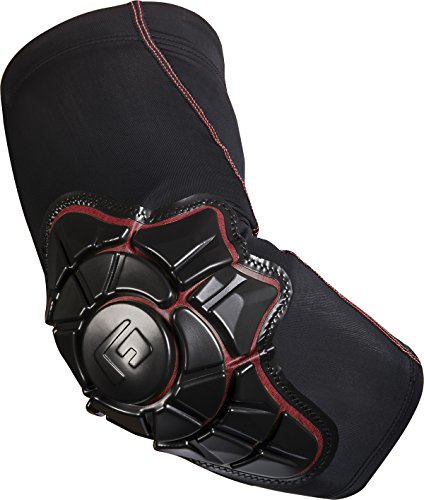 0632709380451 - G-FORM PRO-X IMPACT PROTECTION ELBOW PADS (BLACK/RED, MEDIUM)