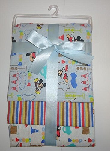 0632878174516 - DISNEY MICKEY MOUSE 3 PIECE RECEIVING BLANKETS