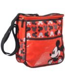 0632878177920 - DISNEY MICKEY MOUSE LOGO PRINT RED MID SIZED DIAPER BAG, RED