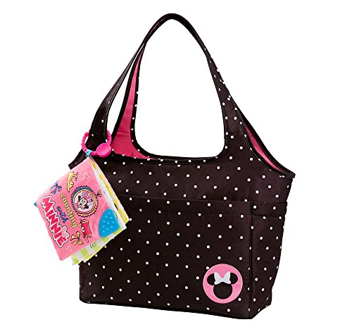 0632878254003 - DISNEY MINNIE MOUSE LARGE TOTE WITH CRINKLE TOY BOOK, BLACK