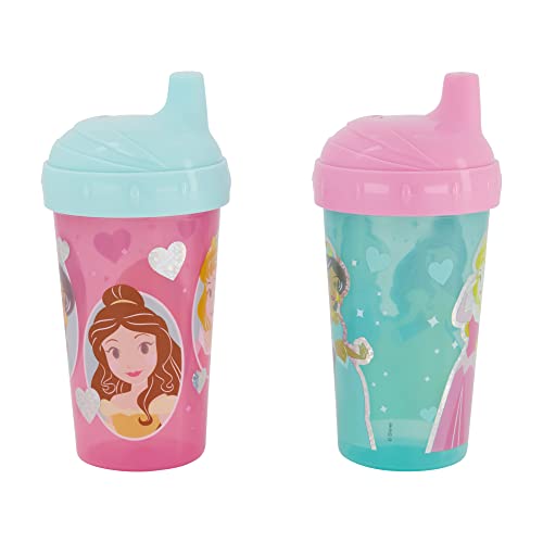 0632878834953 - TODDLER SIPPY CUPS FOR GIRLS | 10 OUNCE PRINCESS SIPPY CUP PACK OF TWO WITH STRAW AND LID | DURABLE BLUE LEAK PROOF TRAVEL WATER BOTTLE FOR TODDLERS