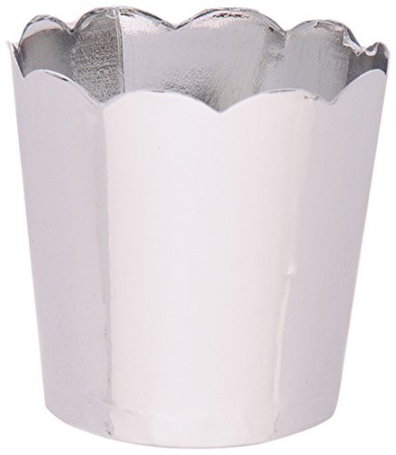 0632930283552 - SIMPLY BAKED PETITE PAPER BAKING CUP, METALLIC SILVER, 20-PACK, ENTERTAIN WITH EASE AND STYLE, SERVE CUPCAKES, ICE CREAM, APPETIZERS AND MORE