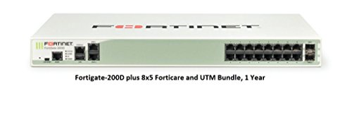 0632930914838 - FORTINET FORTIGATE-200D NEXT GENERATION FIREWALL APPLIANCE BUNDLE WITH 1 YEAR 8X5 FORTICARE AND FORTIGUARD FG-200D-BDL