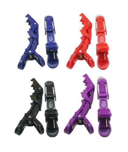 0632963937552 - GENERIC PLASTIC CROC NON SLIP CLIPS WITH TEETH COLOR MIX COLOR 4.5 LARGE SIZE PACK OF 20